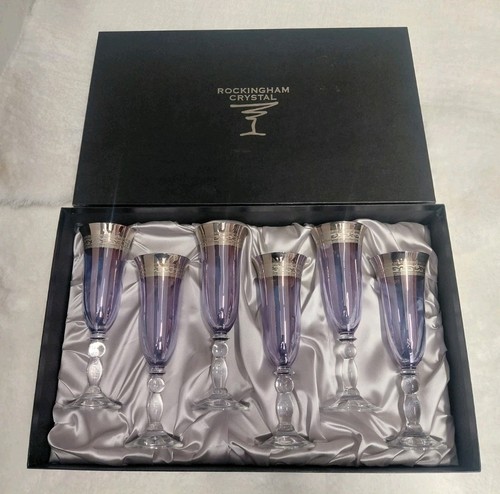 Rockingham crystal glasses - crystal, set