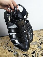 JUJU Black Jelly Sandals With