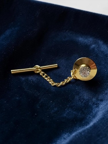 Vintage gold tone rhinestone - tone,