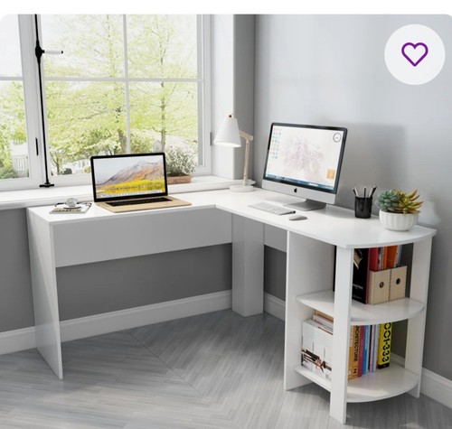 White corner desk - corner,