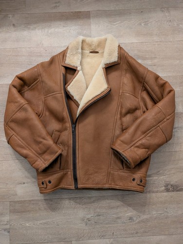 Vintage leather real sheepskin - leather,
