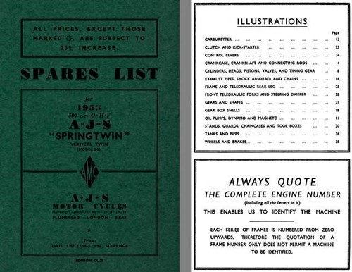 Ajs motor cycles 1953 - ajs,