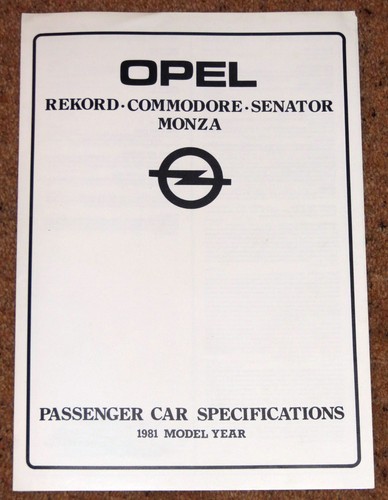 1981 opel rekord commodore - 1981,