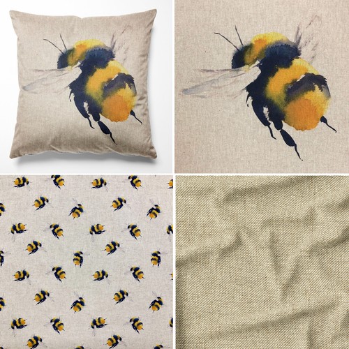 Queen bee fabric linen - bee, look