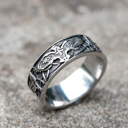 Phoenix totem ring stainless - totem,