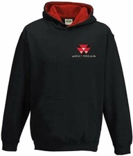 Kids/Childs Massey Ferguson Contrast Hoodie- Embroidered- 3-4 yrs -12-13 yrs