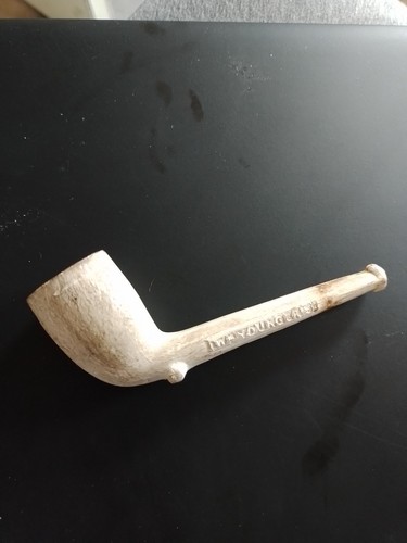 Antique clay tobacco pipe - tobacco,