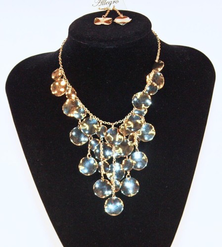 Gold tone chain disks - tone,