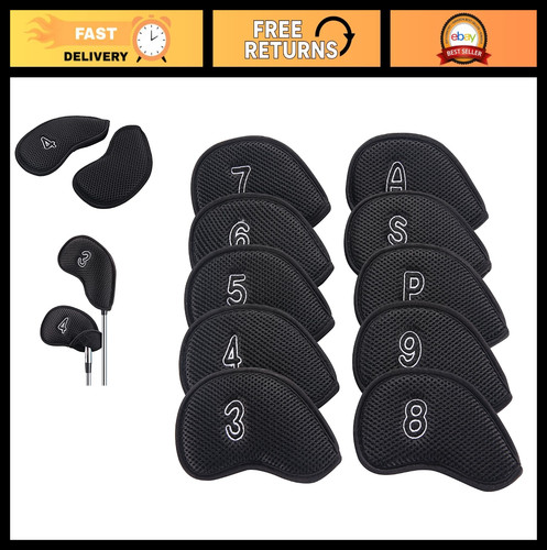10pcs golf iron head covers - head,