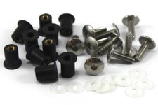 Motorcycle Belly Pan Fairing 10 Piece Wellnut & Bolt Kit Stainless Steel m5 Size
