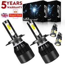 H4 6000k White Bulbs 100w 472