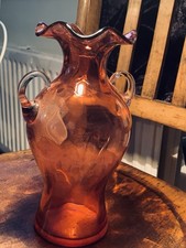 Vintage Cranberry Glass Vase