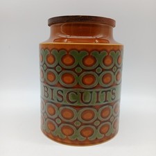 Hornsea Pottery Bronte 20cm Large Biscuit Storage Jar with Lid Vintage