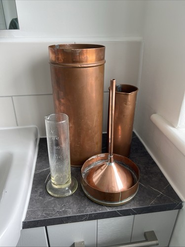 Copper rain gauge - gauge, monitor