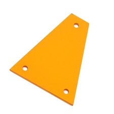 3 Holes Triangle Metal Truss Rod Cover for Electrical Guitar Bass Electric