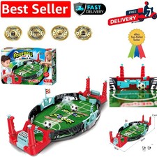 Family Table Football Game - Wooden Foosball for Kids and Adults, No Assembly