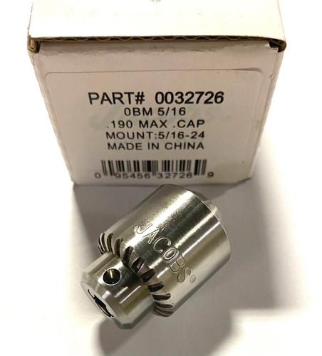 Jacobs drill chuck 0bm - drill, 5/16"