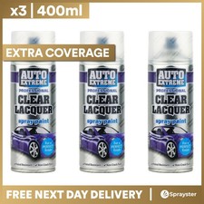 3 x 400ml Clear Lacquer Gloss