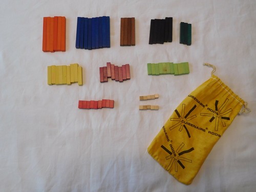 Vintage cuisenaire rods math - rods,