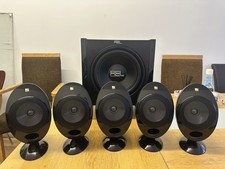 REL T2 Subwoofer 200W RMS + 5x KEF HTC 2001.3 Speakers