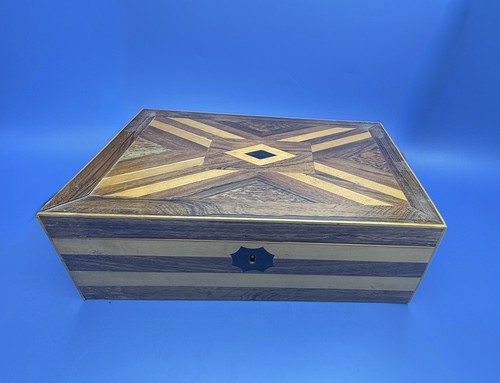 Vintage marquetry cigar - marquetry,