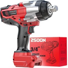 3/4" Impact Wrench for Milwaukee 18V Battery: 1850Ft-Lbs(2500N.M) High Torque Im