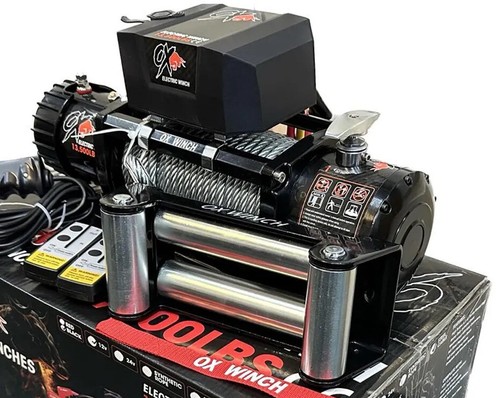 Electric winch 13500lb 12v - ox,