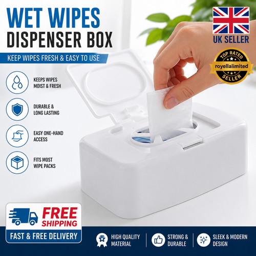 Portable wet wipe - wet, dispenser