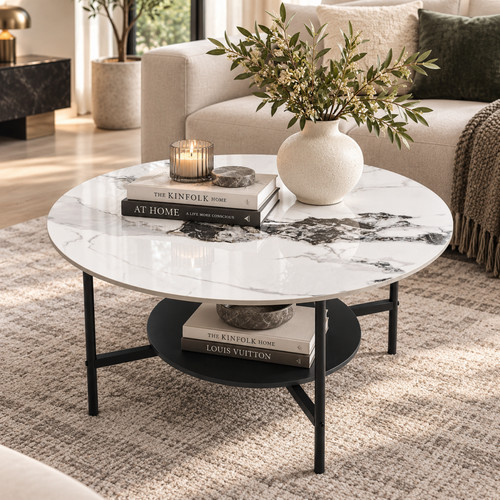 80cm round coffee - coffee, table