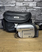 Sony Handycam DCR-DVD92E Handheld DVD-RW Camcorder Silver Tested No Charger
