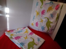 IKEA JÄTTELIK Duvet Cover 1 Pillowcase Dinosaur Twin 100% Cotton