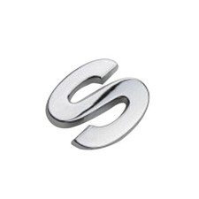 A-Z 0-9 3D Chrome Metal Letter