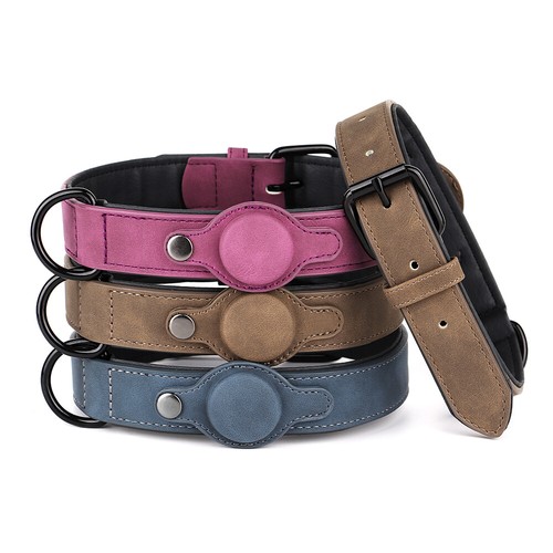 Leather pet dog collar - leather,