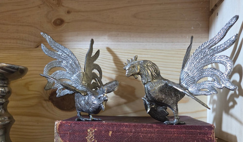 Pair vintage silver - pair,