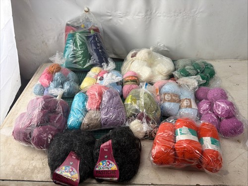 Wool mohair job lot mix - wool,