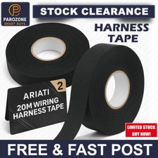 2PK x 20M Wiring Harness Tape 19mm | Adhesive Fabric Loom Cloth Car Insulation