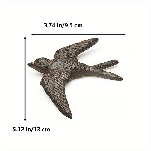Cast iron swallow bird - cast,