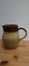 Vintage TG Green Granville Stoneware One-Pint Jug - Brown Drip Glaze - Lighter