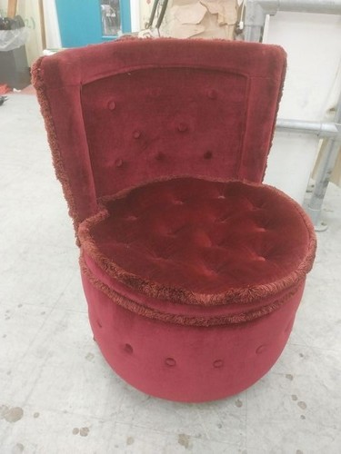 Vintage velvet tub chair - vintage,