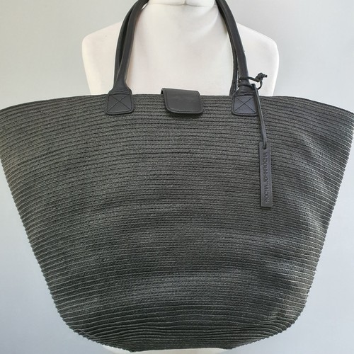 John rocha large black raffia - black,