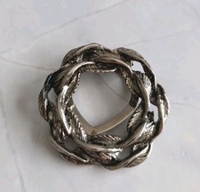 Scarf Ring/Clip Silver Tone