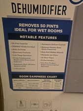 GE APHL50LB 50 Pint Dehumidifier with Built in Pump *USED* W/ HOSE