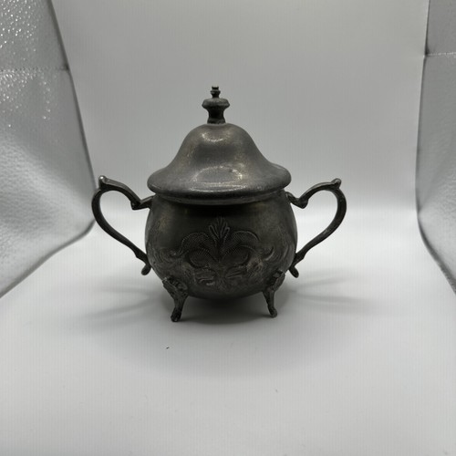 Vintage silver plated sugar - ,