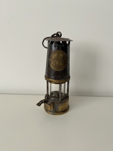 Vintage miners safety lamp - miners,