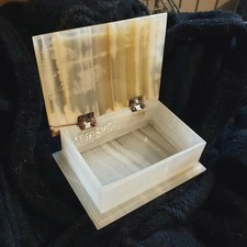 Vintage Honey Onyx Jewelry Box