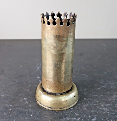 Vintage brass poker - brass, stand