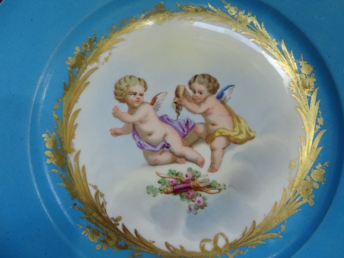 Antique sevres porcelain - antique, plate