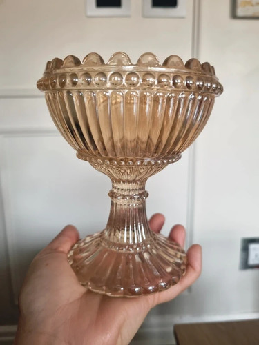 Iridescent glass maribowl - , gold