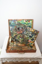 Vintage Artist Paint Box with