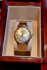 Bulova M9 Vintage 10kt Gold rgp Automatic Watch 17 Jewels with Custom Band